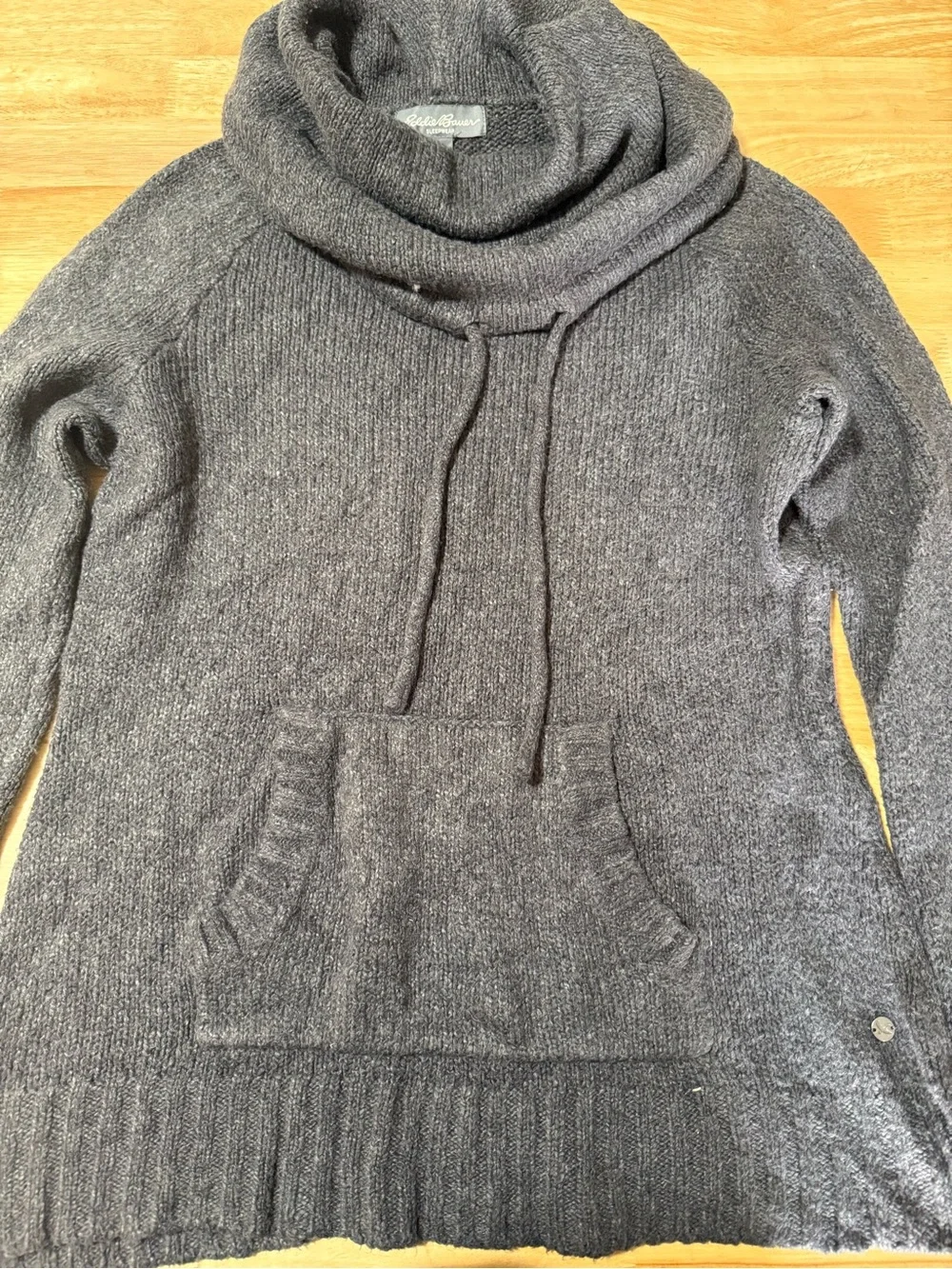 Women’s Eddie Bauer Sleepwear Pullover Sweater Size Large Dark Gray
